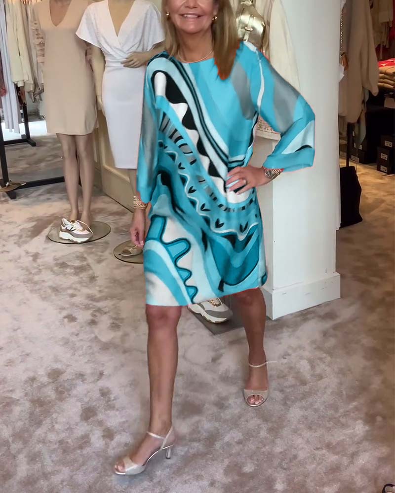 Amara | Robe élégante à col rond