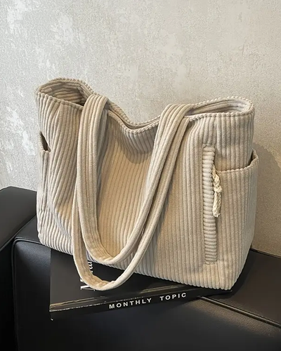 Capucine™ | Cabas Côtelé Doux & Spacieux