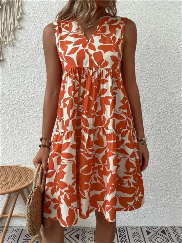 Irina™ | Robe fluide à imprimé naturel