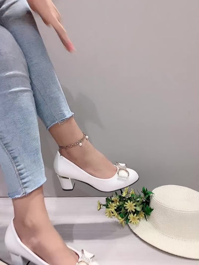 Jolianne™ | Escarpins à Nœud Brillant