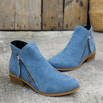 Maelis™ | Bottines à talon bas avec fermeture éclair