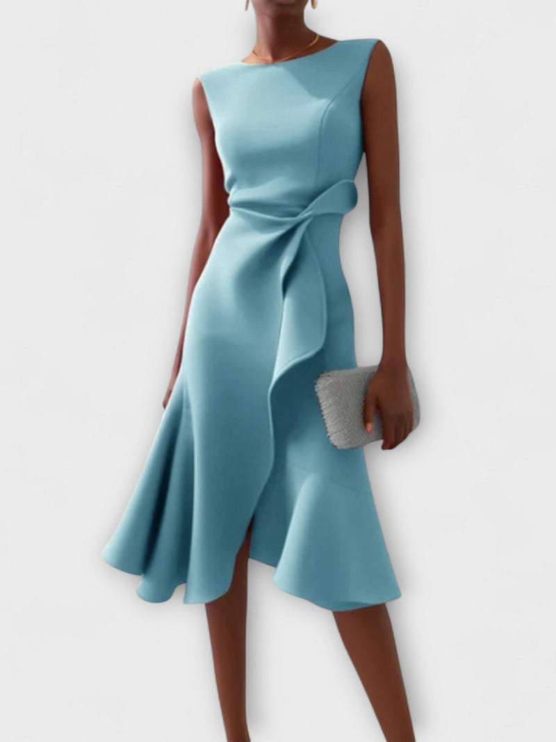 Amandine™ | Robe de Soirée Élégante à Détail Nœud