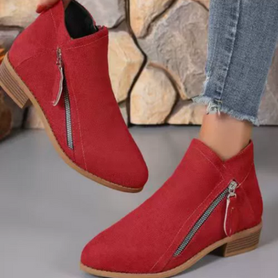 Maelis™ | Bottines à talon bas avec fermeture éclair