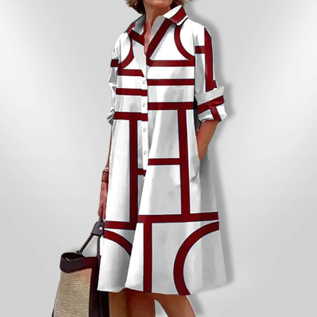 Coralie™ | Chemise Graphique Moderne