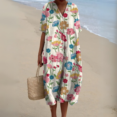 Aimée™ | Robe Fleurie Élégante