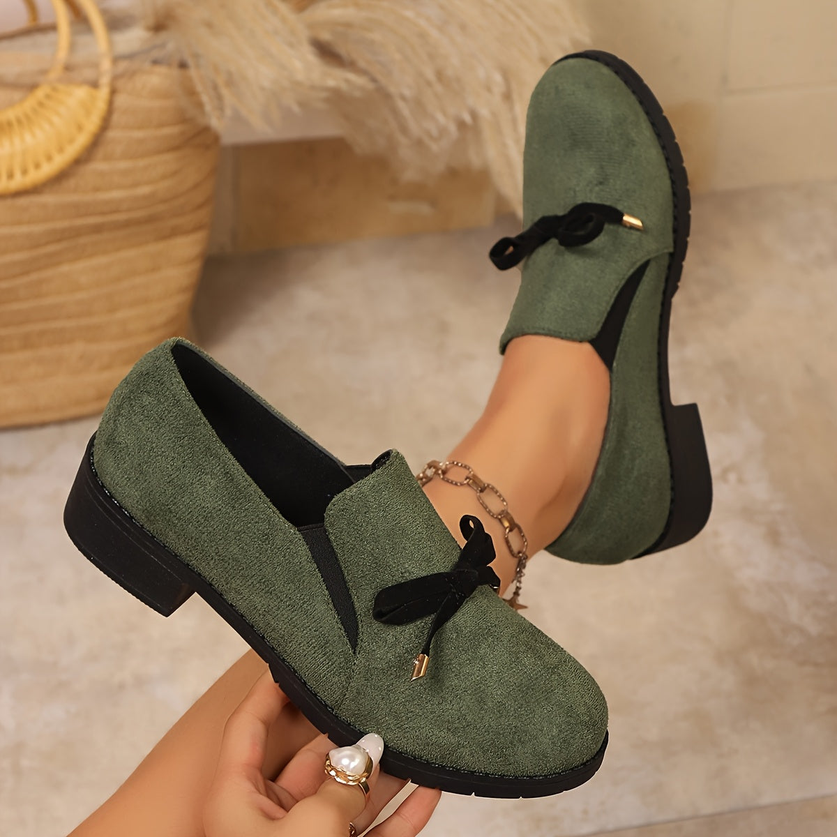 Flaurine™ | Mocassins à Nœud Élégants