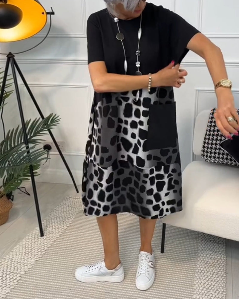 Tessa | Robe décontractée à encolure ronde