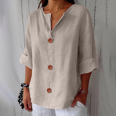 Alizée™ | Blouse en Lin Décontractée