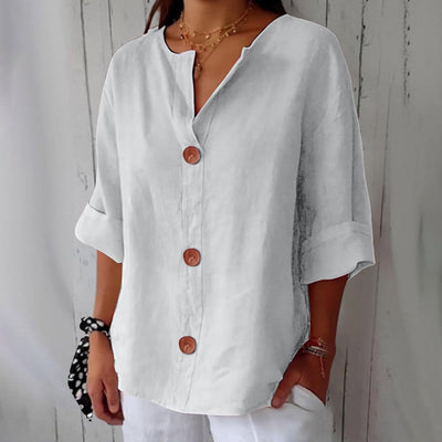 Alizée™ | Blouse en Lin Décontractée
