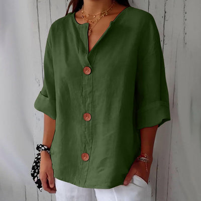 Alizée™ | Blouse en Lin Décontractée