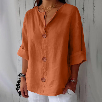 Alizée™ | Blouse en Lin Décontractée