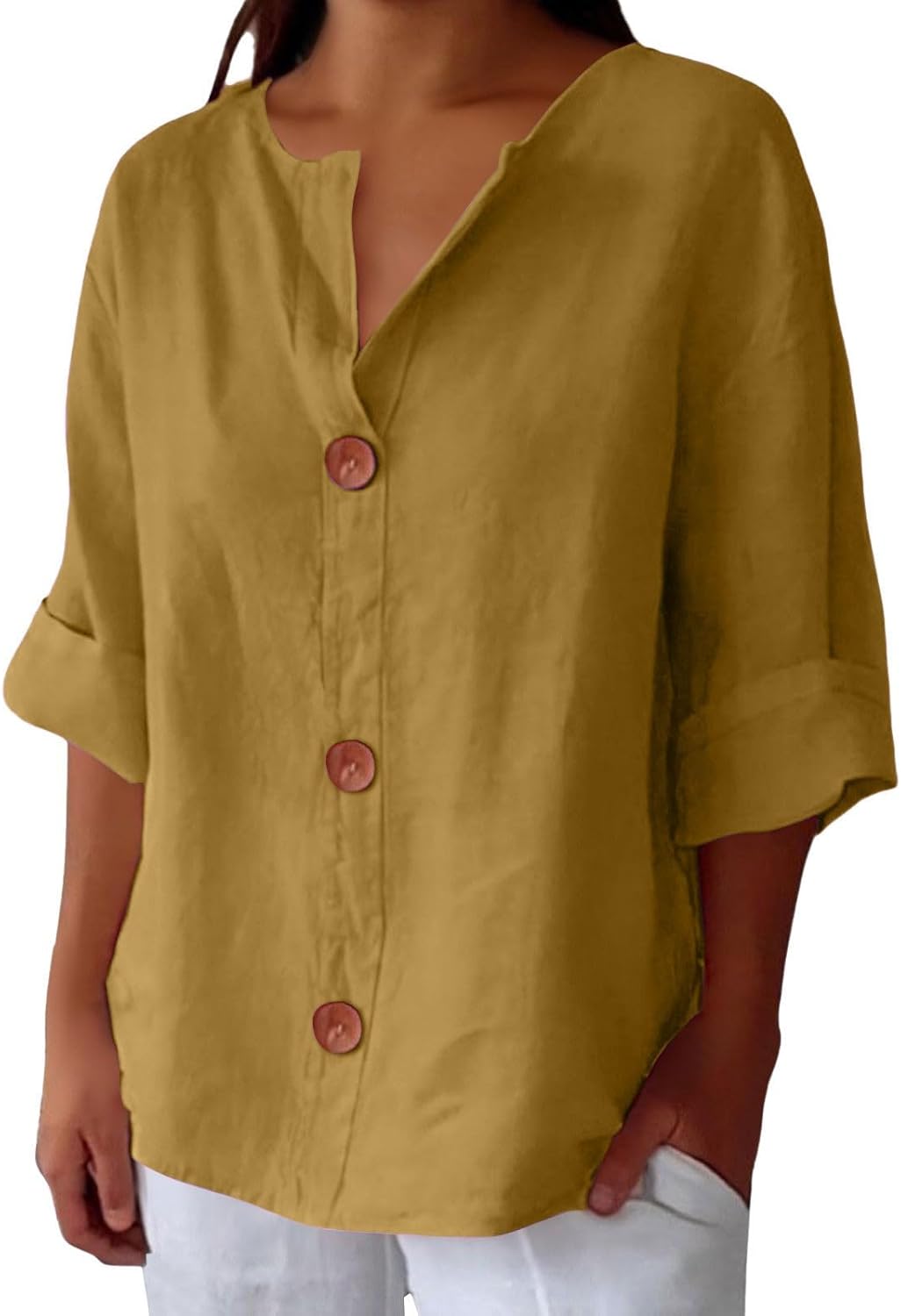 Alizée™ | Blouse en Lin Décontractée