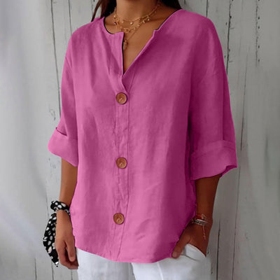 Alizée™ | Blouse en Lin Décontractée