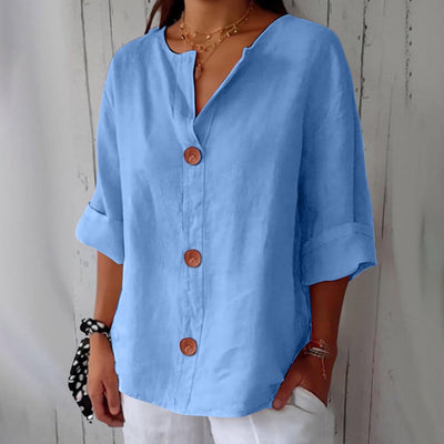 Alizée™ | Blouse en Lin Décontractée