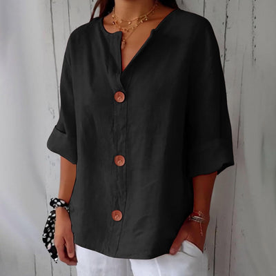 Alizée™ | Blouse en Lin Décontractée