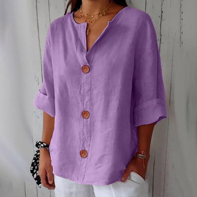 Alizée™ | Blouse en Lin Décontractée