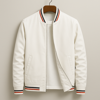 Adrien™ | Veste Bomber Élégante à Détails Rayés