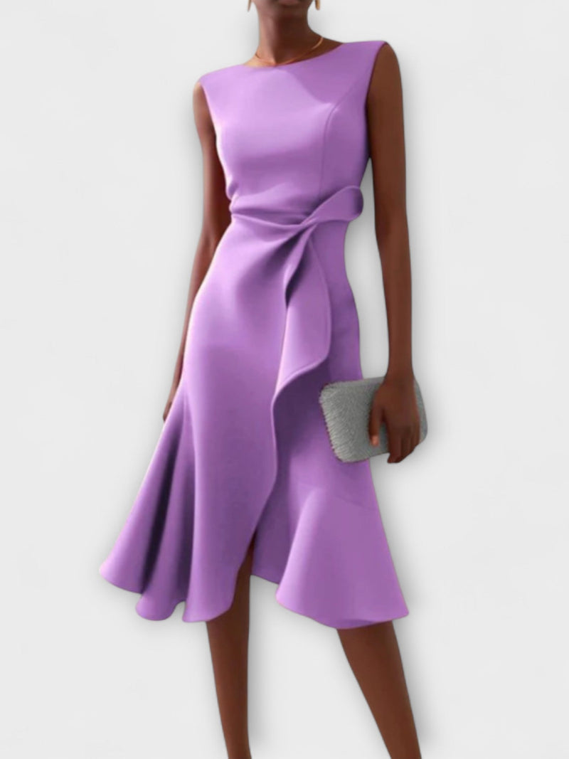 Amandine™ | Robe de Soirée Élégante à Détail Nœud