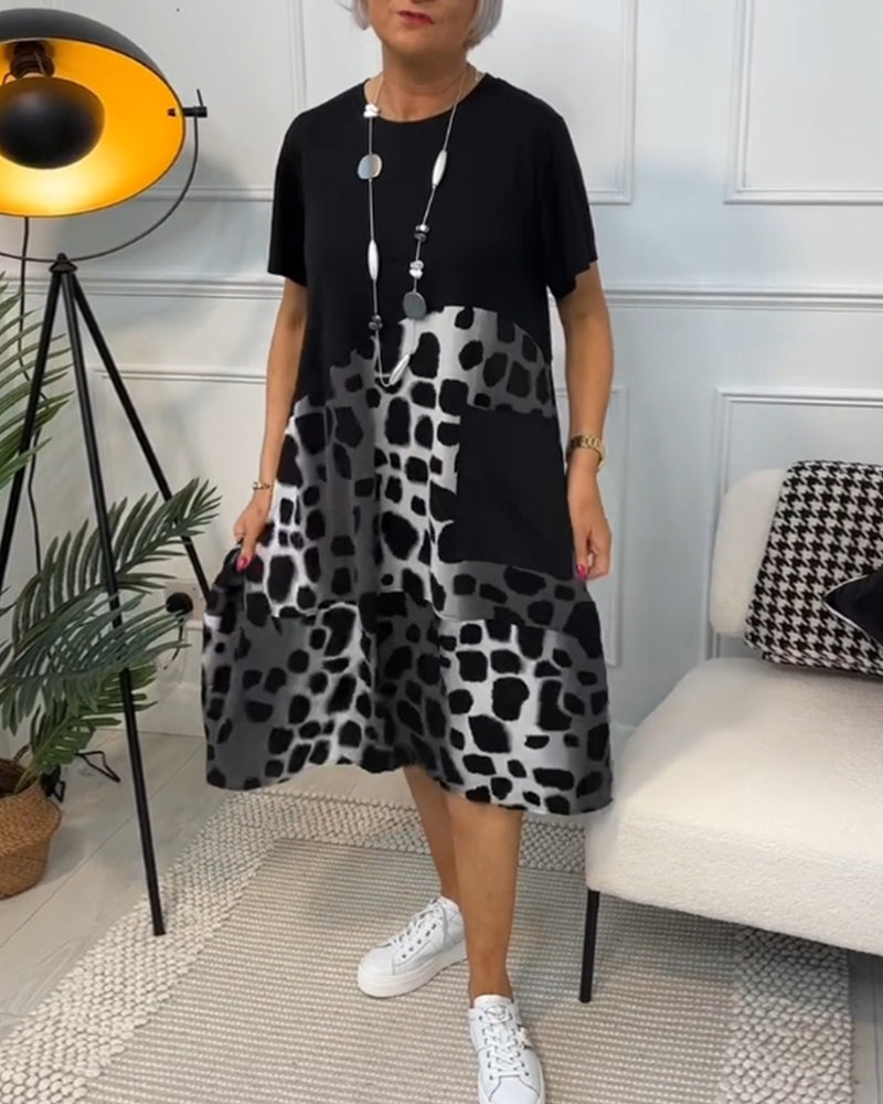 Tessa | Robe décontractée à encolure ronde