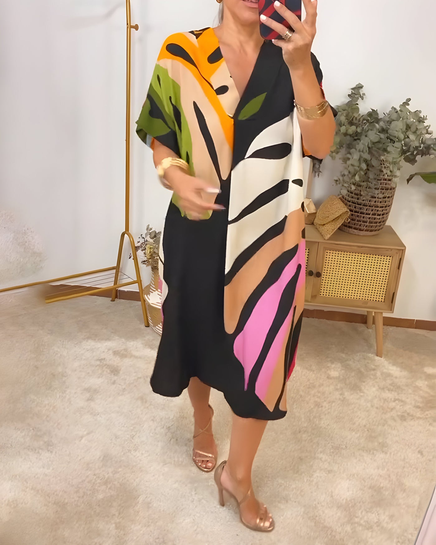 Allegra™ | Robe d’Été Colorée à Motifs Abstraits