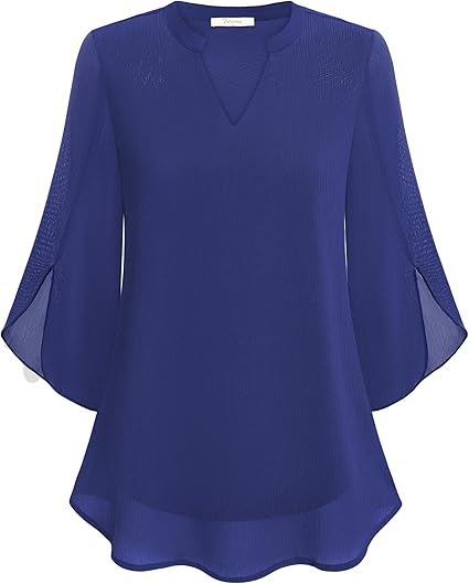 Léna™ | Blouse à Manches Voile Évasées