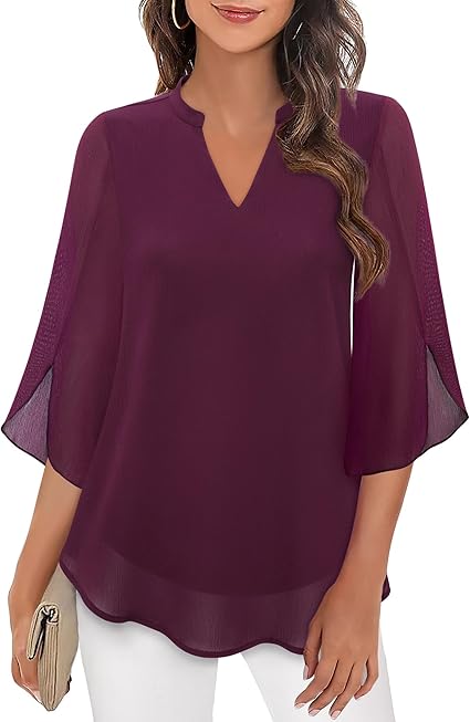 Léna™ | Blouse à Manches Voile Évasées