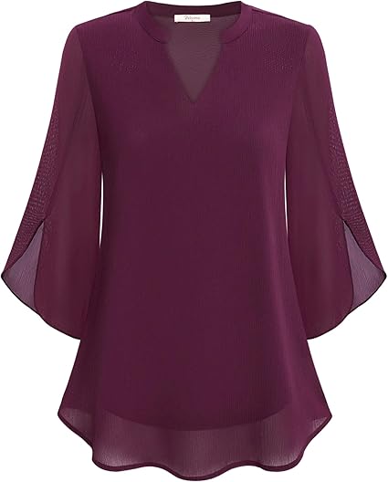 Léna™ | Blouse à Manches Voile Évasées