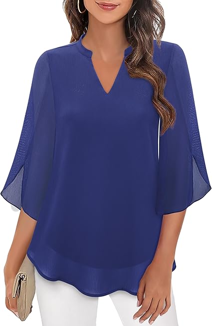 Léna™ | Blouse à Manches Voile Évasées