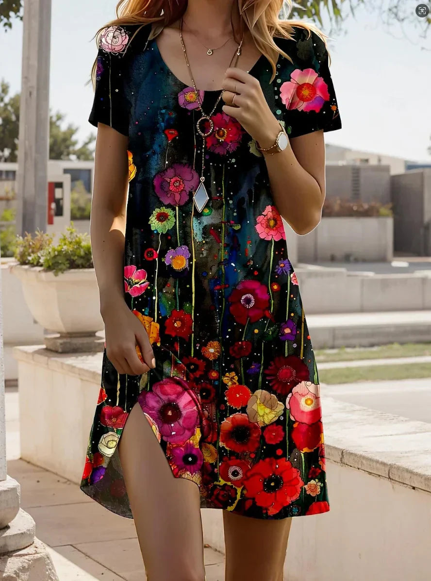 Félicie™ | Robe Courte Imprimée Tendance