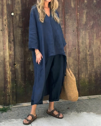 Amaya™ | Ensemble ample en lin 2 pièces