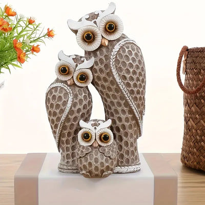 Cassandre™ | Ensemble de statues de hibou