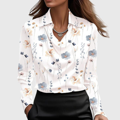 Isabella™ | Chemisier Élégant Col Drapé
