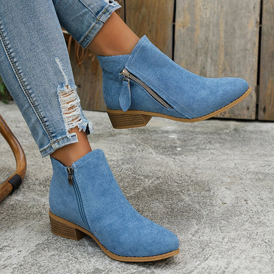 Maelis™ | Bottines à talon bas avec fermeture éclair