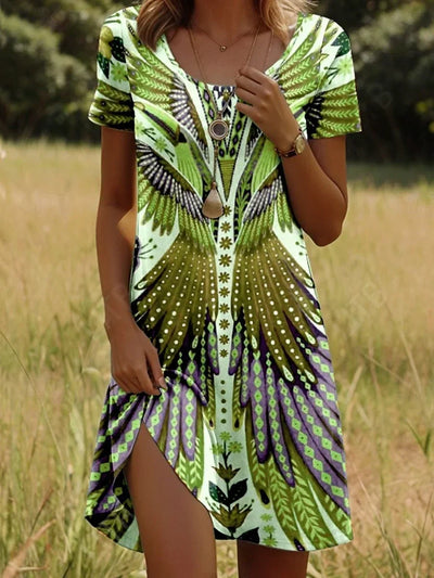 Félicie™ | Robe Courte Imprimée Tendance