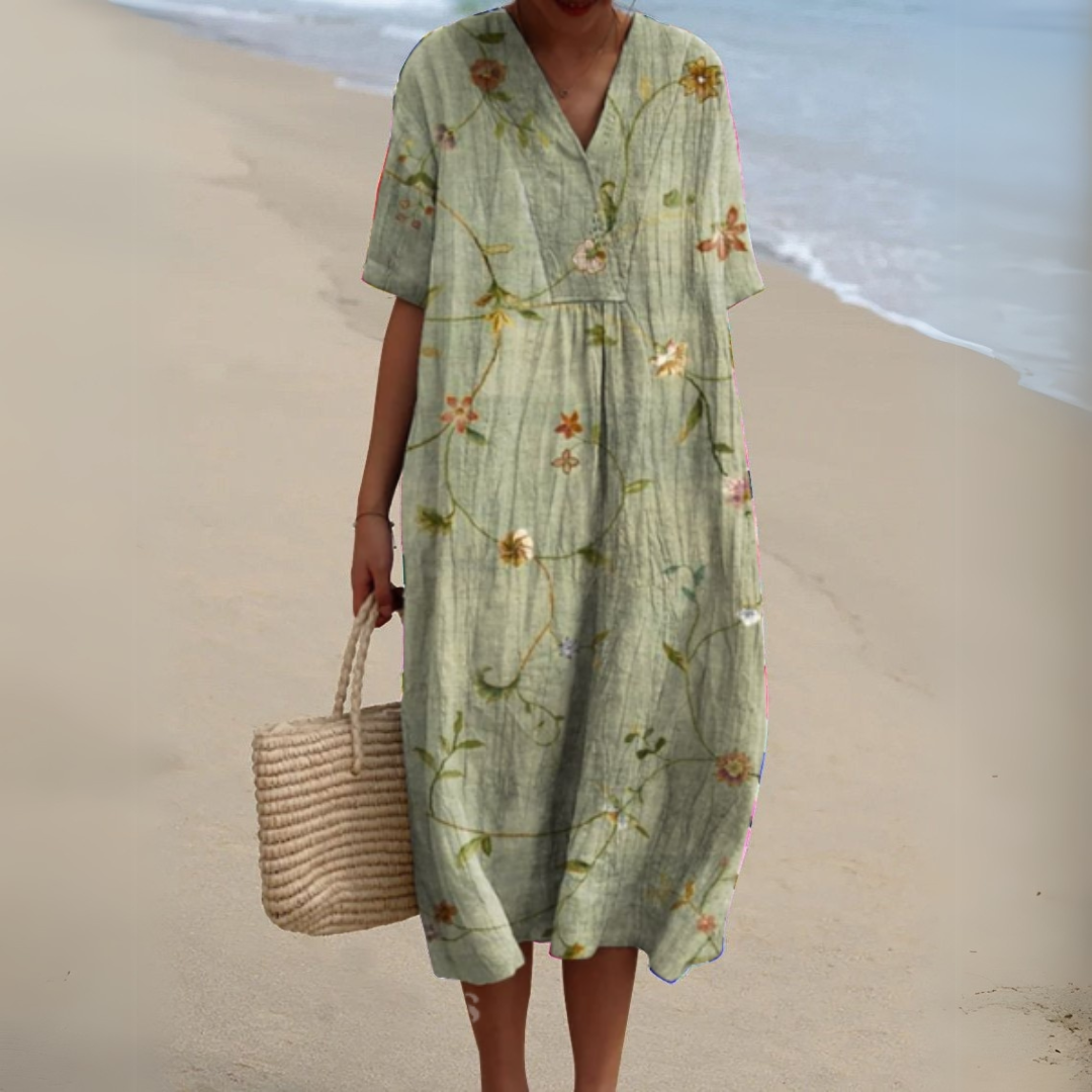 Aimée™ | Robe Fleurie Élégante