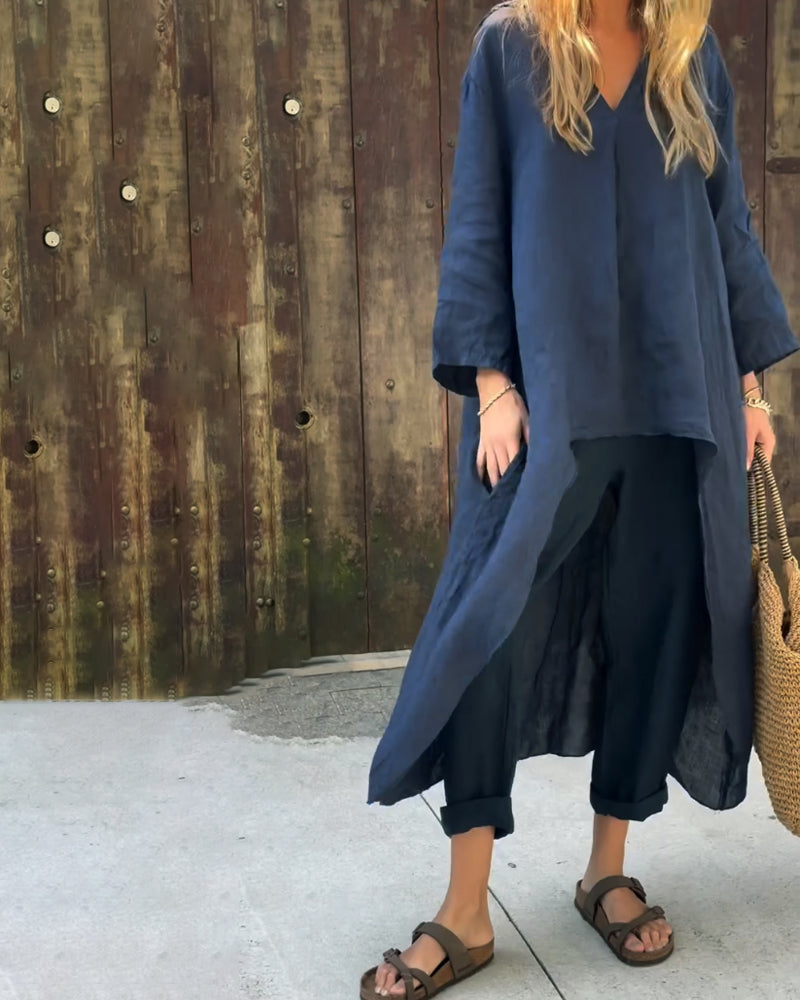 Amaya™ | Ensemble ample en lin 2 pièces