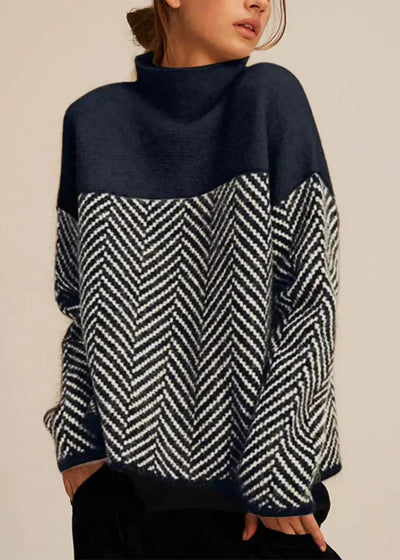 Raphaëlle™ | Pull Élégant à Motif Chevron