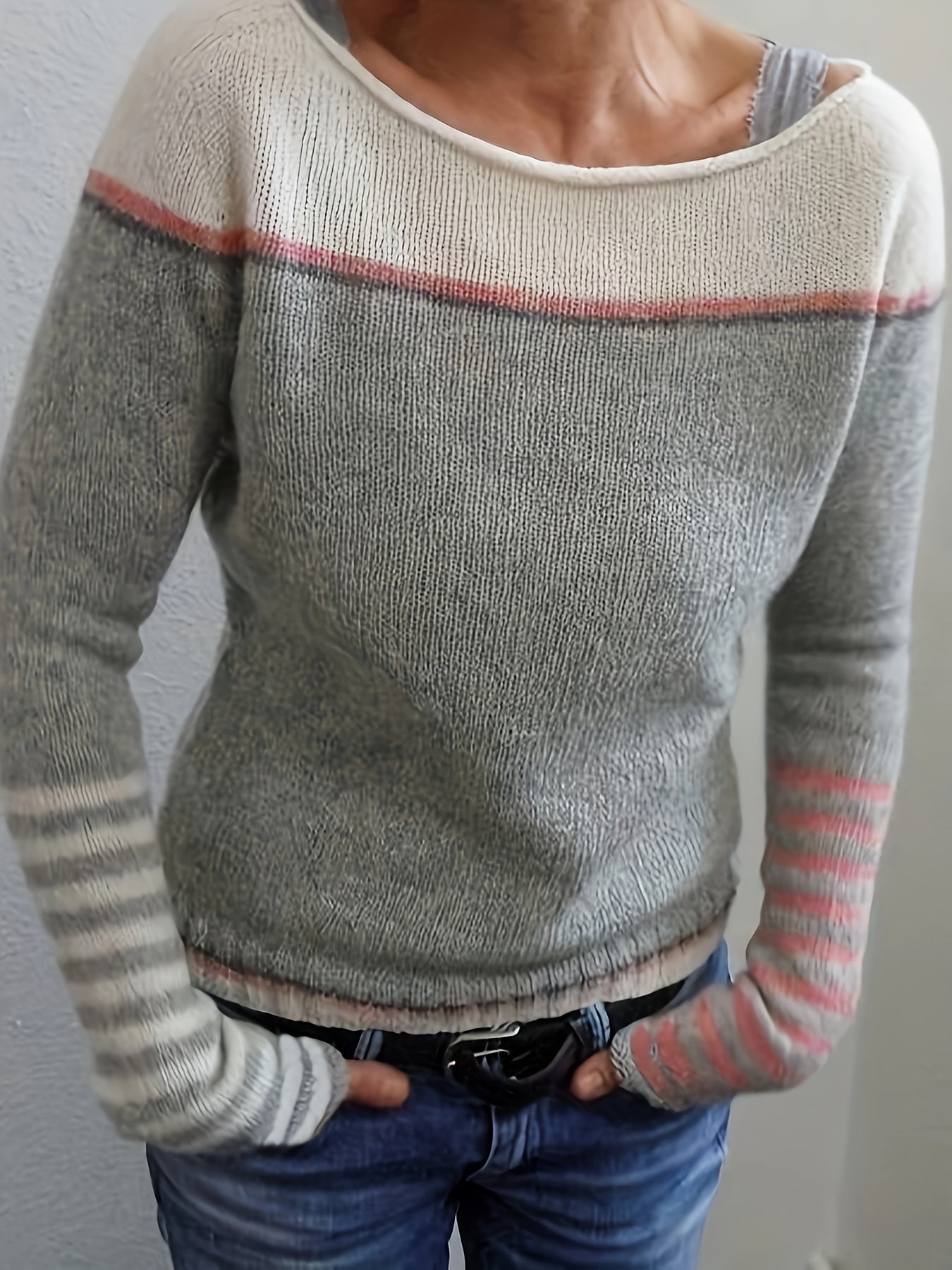 Edmonde™ | Pull Élégant à Rayures