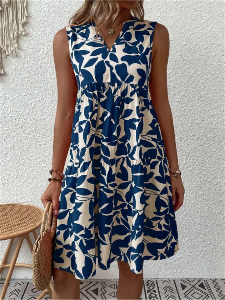 Irina™ | Robe fluide à imprimé naturel