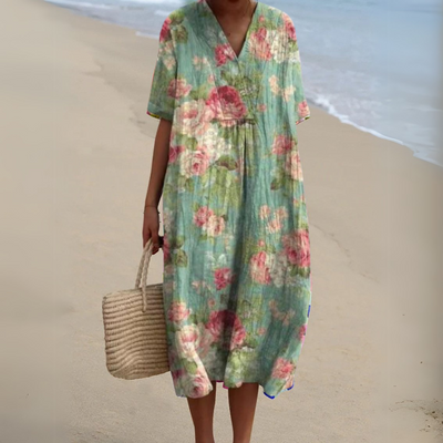Aimée™ | Robe Fleurie Élégante