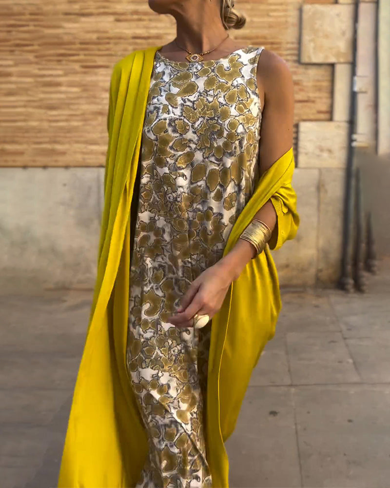 Léonie™ | Ensemble Bohème avec Kimono Drapé