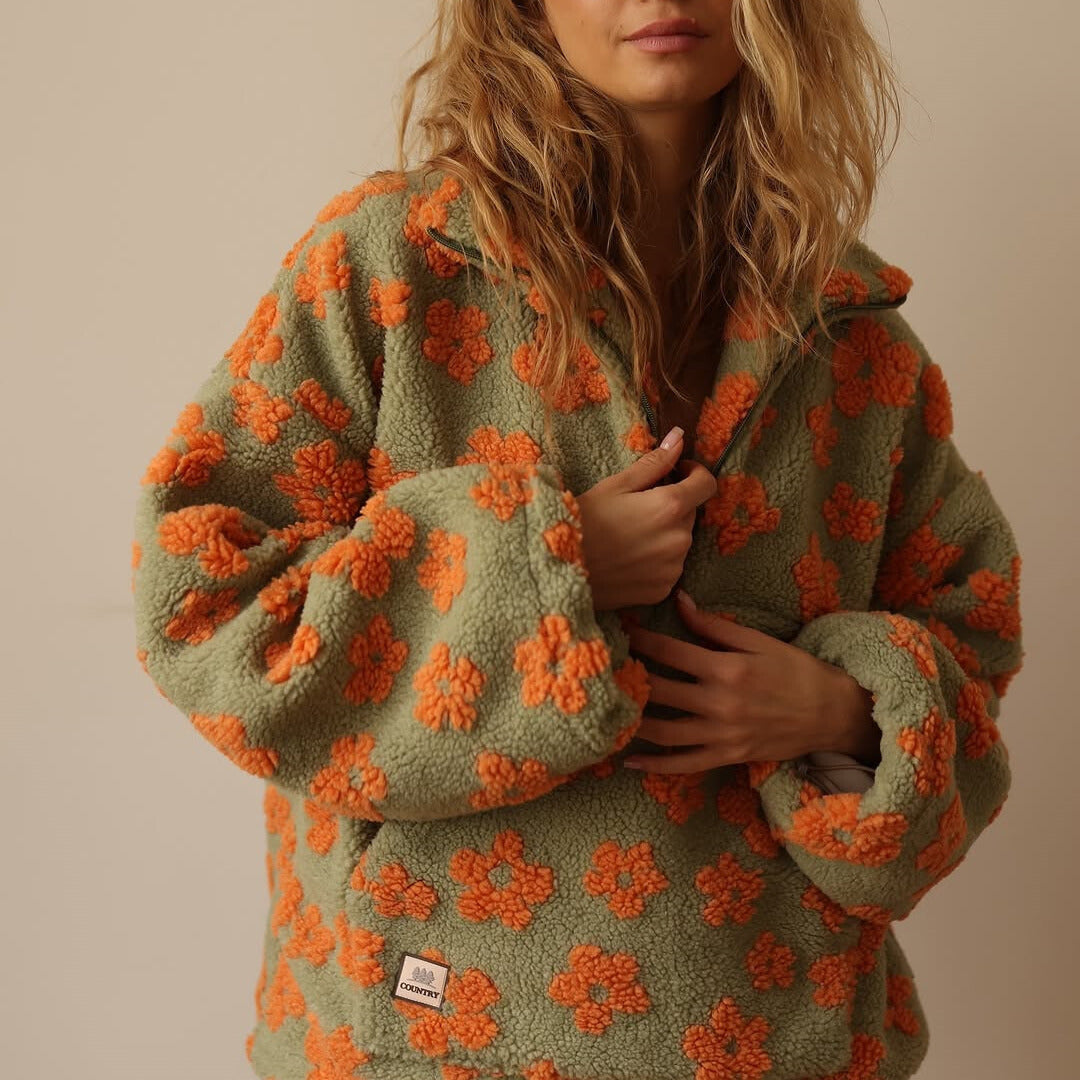 Hédrine™ | Pull Douillet à Motifs Floraux