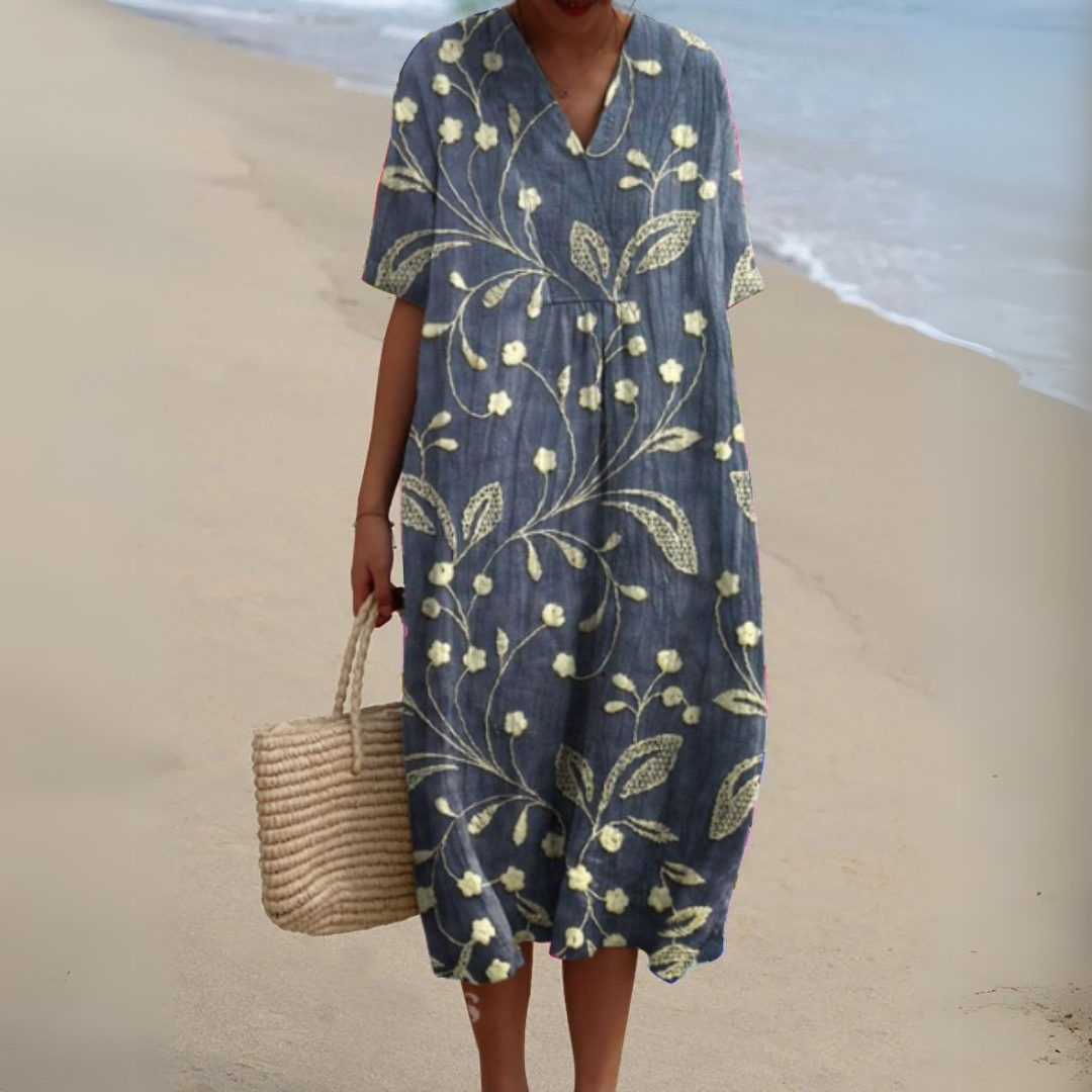 Aimée™ | Robe Fleurie Élégante
