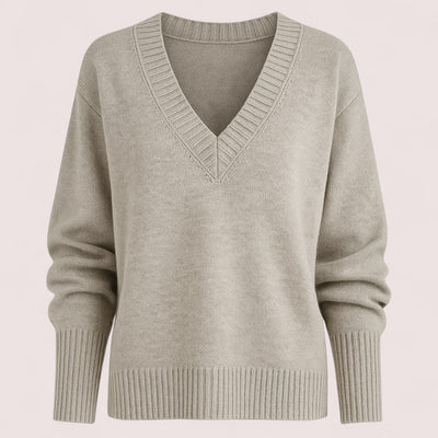 Mirella™ | Pull col V ample en maille douce
