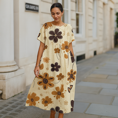 Élina™ | Robe Fleurie Ample et Légère