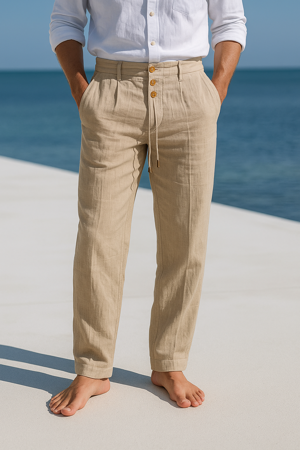 Loïc™ | Pantalon D'été Élégant en Lin