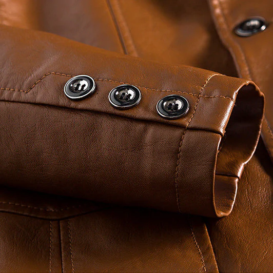 Leandro™ | Blazer en similicuir élégant