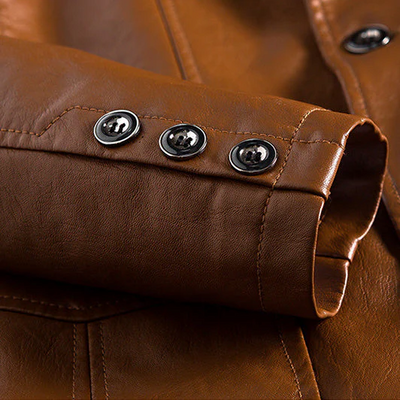 Leandro™ | Blazer en similicuir élégant