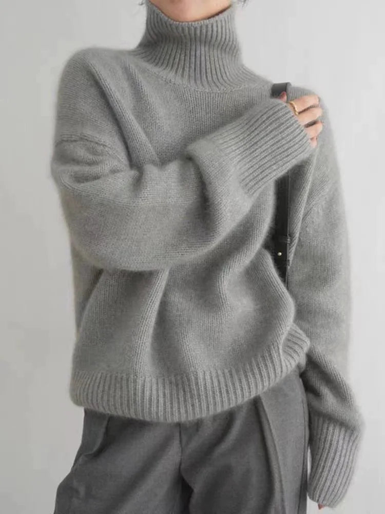 Althéa™ | Pull col roulé en maille douce