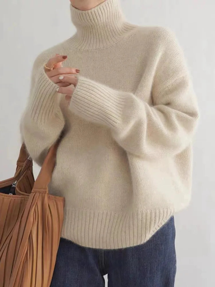Althéa™ | Pull col roulé en maille douce
